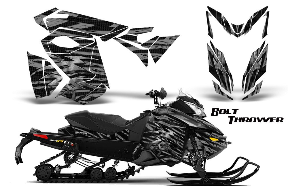 Skidoo Rev XS Graphics Kit Bolt Thrower Silver